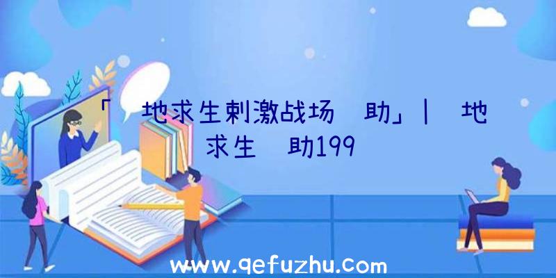 「绝地求生剌激战场辅助」|绝地求生辅助199